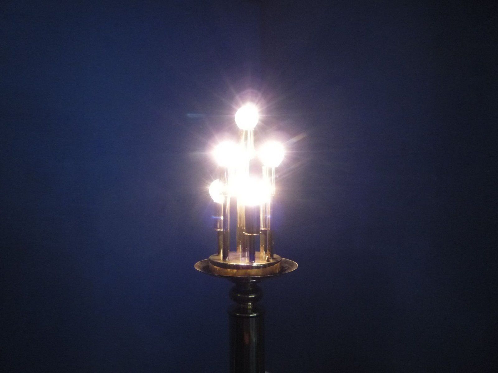 Floor Lamp In Brass And Glass By Leclair & Schäfer, 1960s photo buy