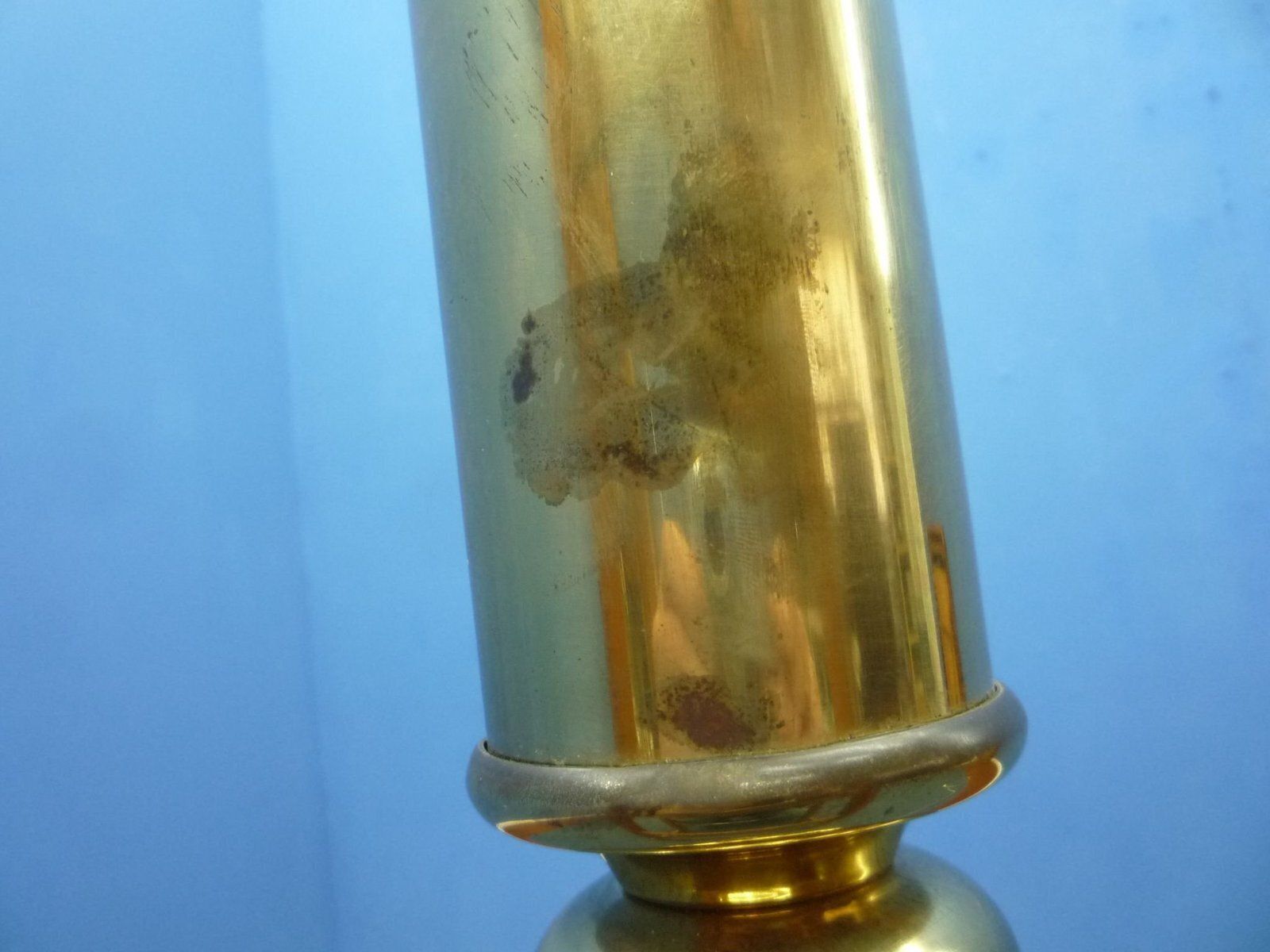 Floor Lamp In Brass And Glass By Leclair & Schäfer, 1960s photo vintage