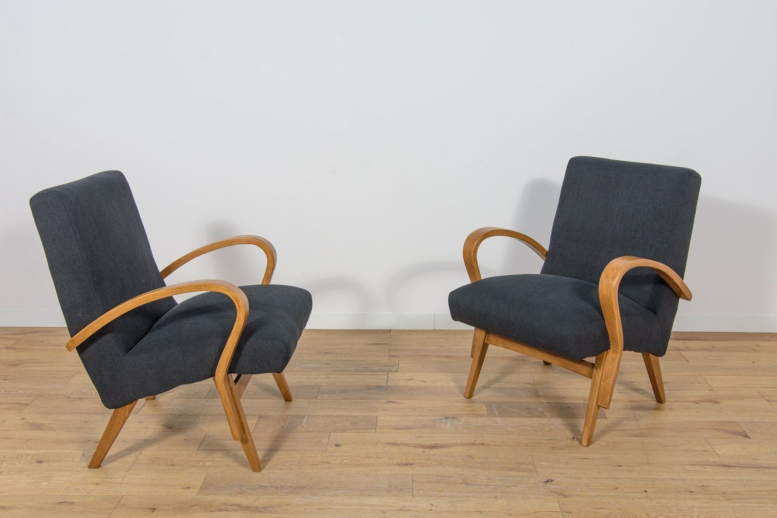 Mid Century Armchairs, Former Czechoslovakia, 1960s, Set Of 2