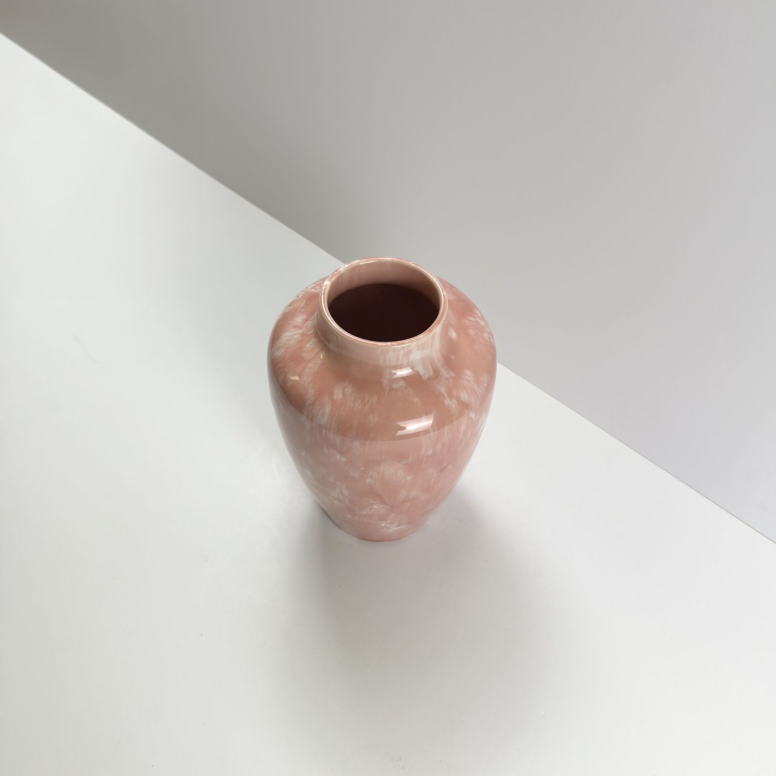 1920s Minton Hollins Astra Ware Rose Pink Drip Glaze Ceramic Vase photo buy