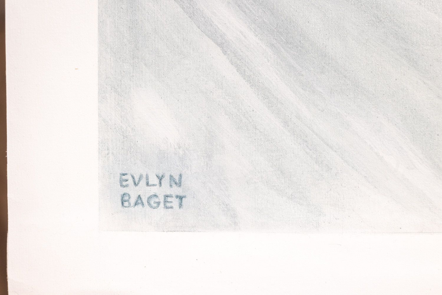 Evelyne Baget Painted Detail Of A Portrait Of A Young Woman. Contemporary photo furniture