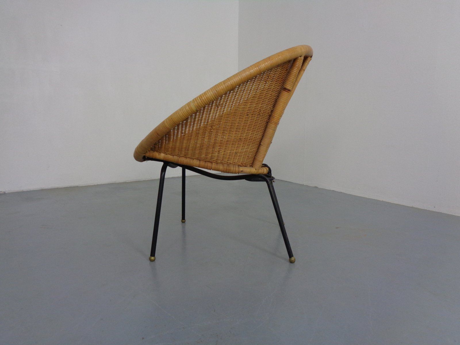 photo furniture Mid Century Modern Wicker Chair By Paul Mccobb, USA, 1950s