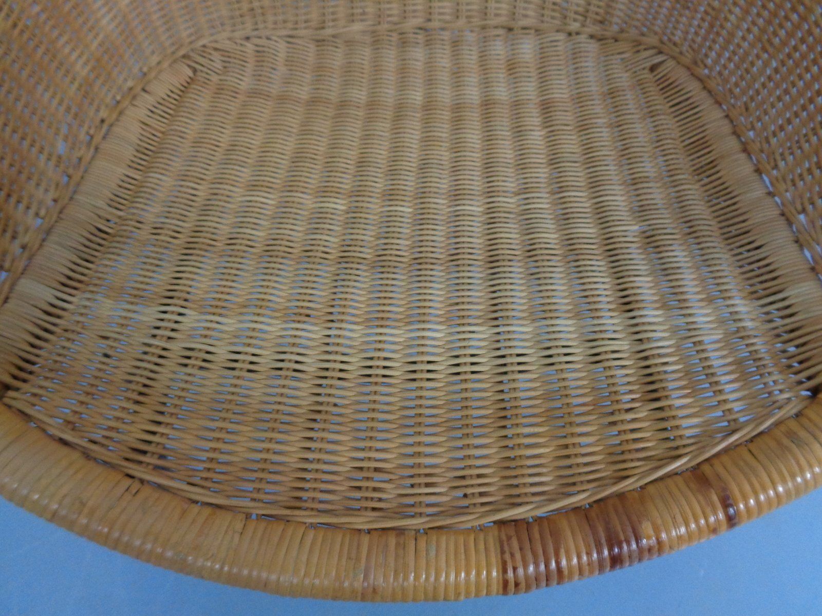photo vinterior Mid Century Modern Wicker Chair By Paul Mccobb, USA, 1950s