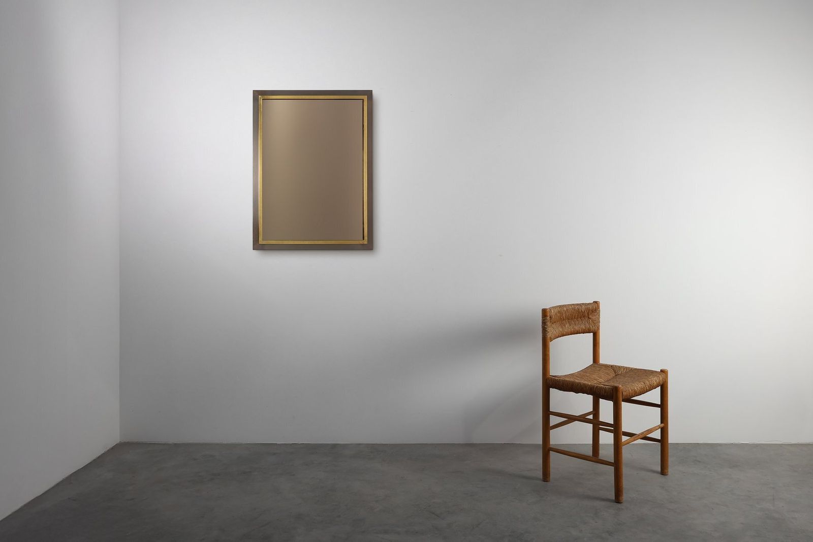 Mid Century Belgian Mirror In Copper And Fumé Glass From Belgo Chrome, 1980s photo furniture