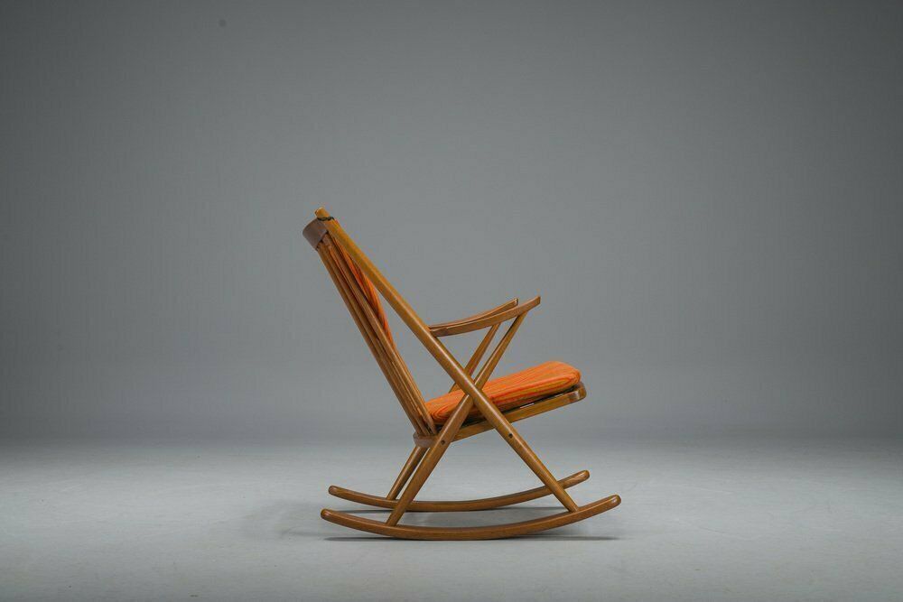 No. 182 Teak Rocking Chair By Frank Reenskaug For Bramin, 1960s photo buy