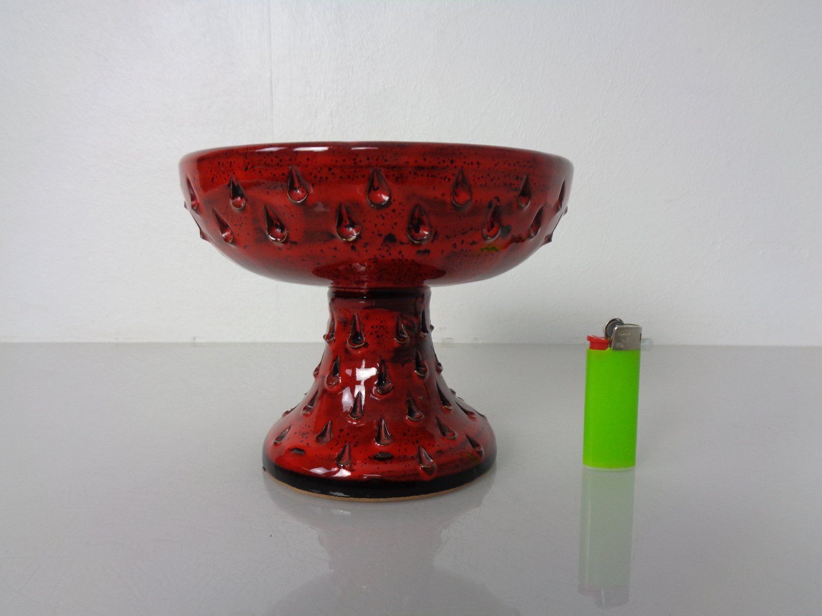 Italian Strawberry Ceramic Vase By Fratelli Fanciullacci For Bitossi, 1960s photo furniture