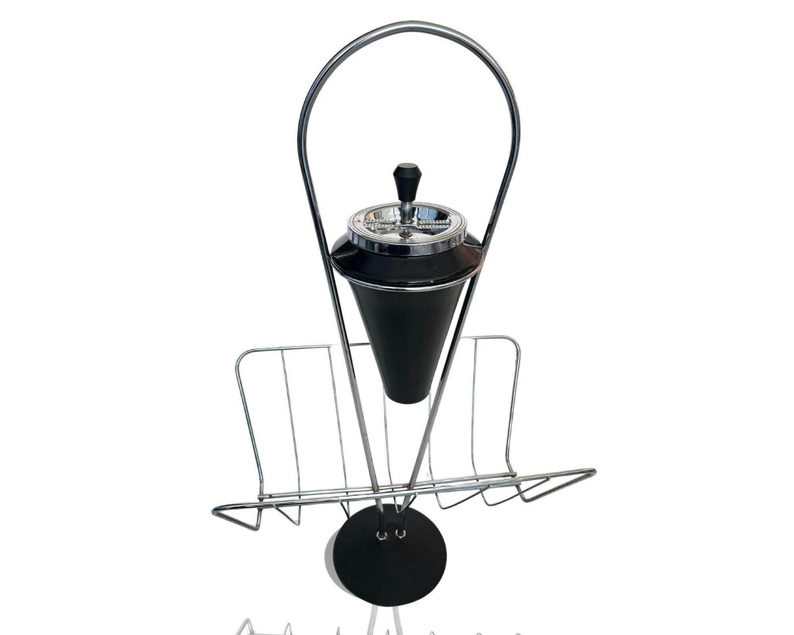 Vintage Asbakstandaard Chroom | 1 Stuk | Duits Mid Century Design
