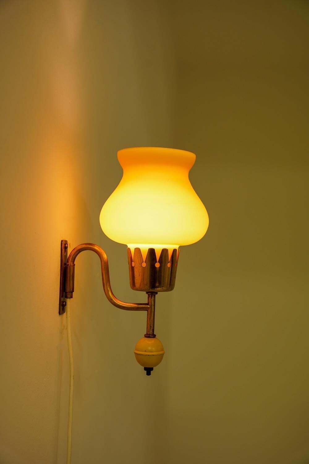 Wall Lamp By Erik Tidstrand For Nordiska Kompaniet (Nk), Sweden, 1950s  1 photo buy