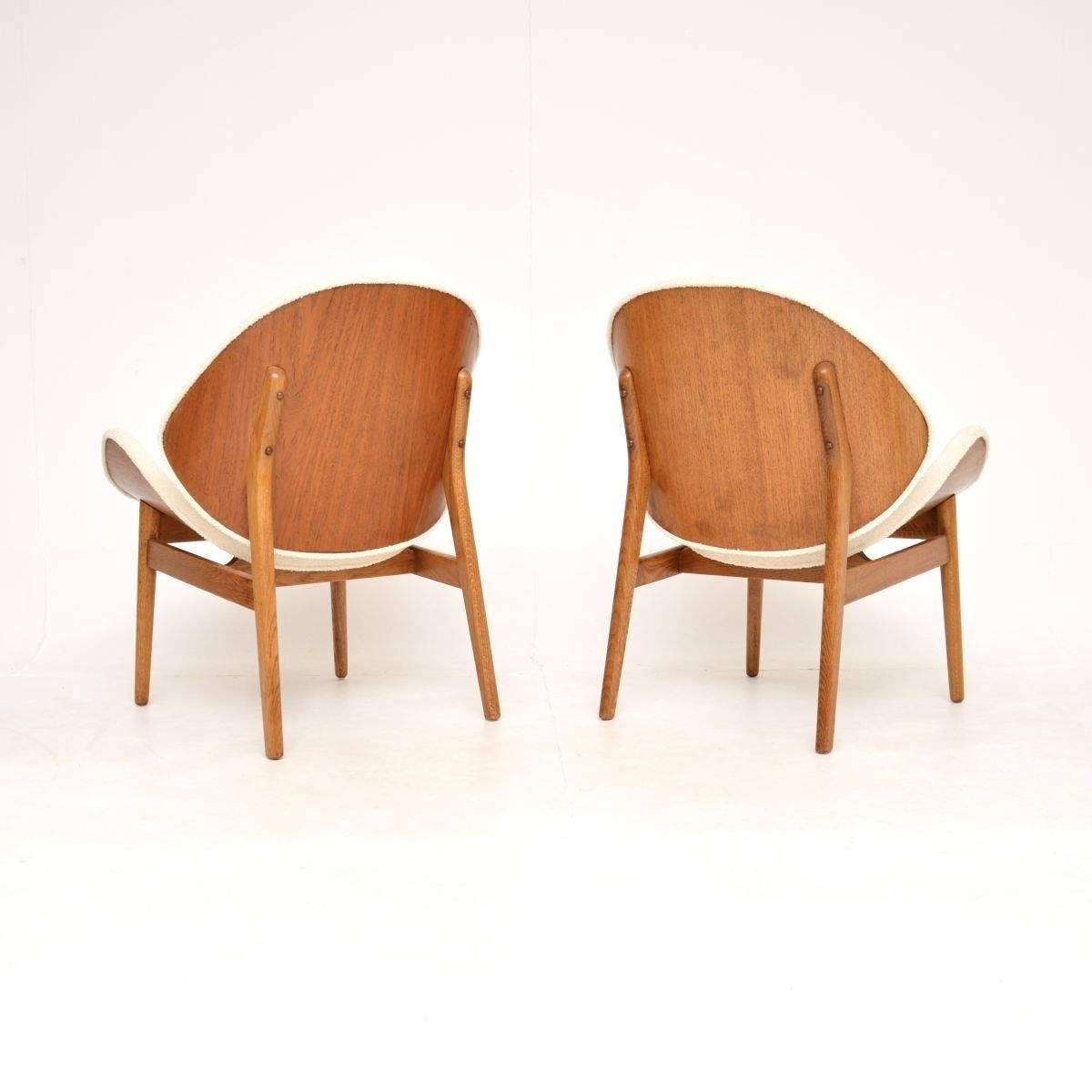 Pair Of Danish Vintage Lounge Chairs By Hans Olsen photo for sale