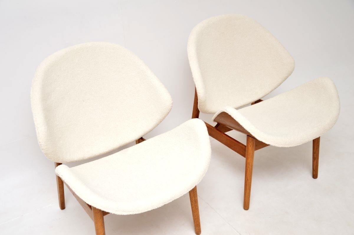 Pair Of Danish Vintage Lounge Chairs By Hans Olsen photo buy