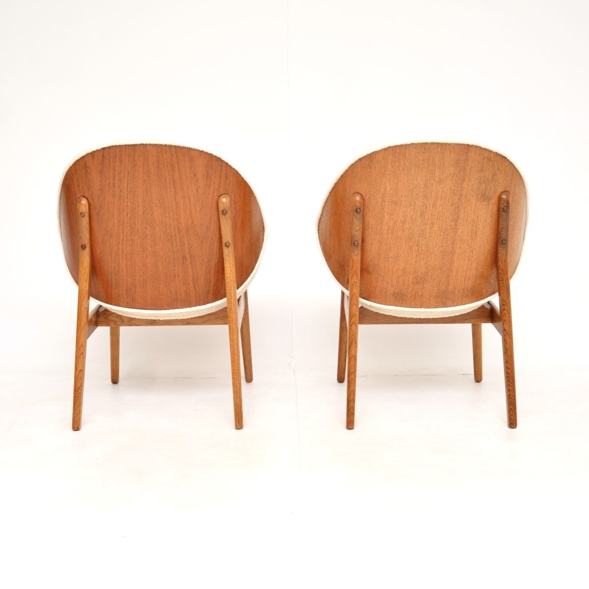 Pair Of Danish Vintage Lounge Chairs By Hans Olsen photo vintage