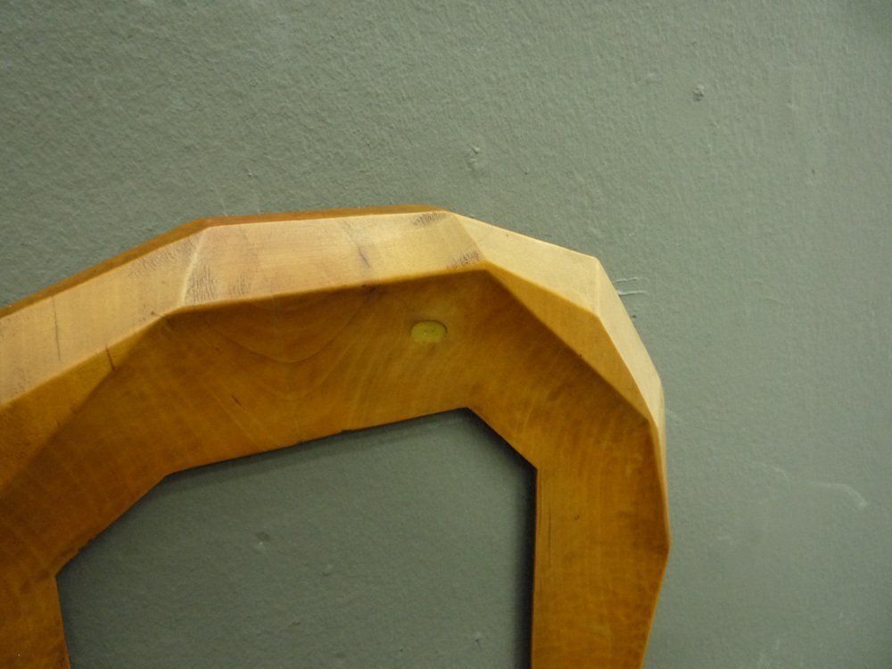 Anthroposophical Photo Frame Made Of Linden Wood By Siegfried Pütz, 1920s photo vintage