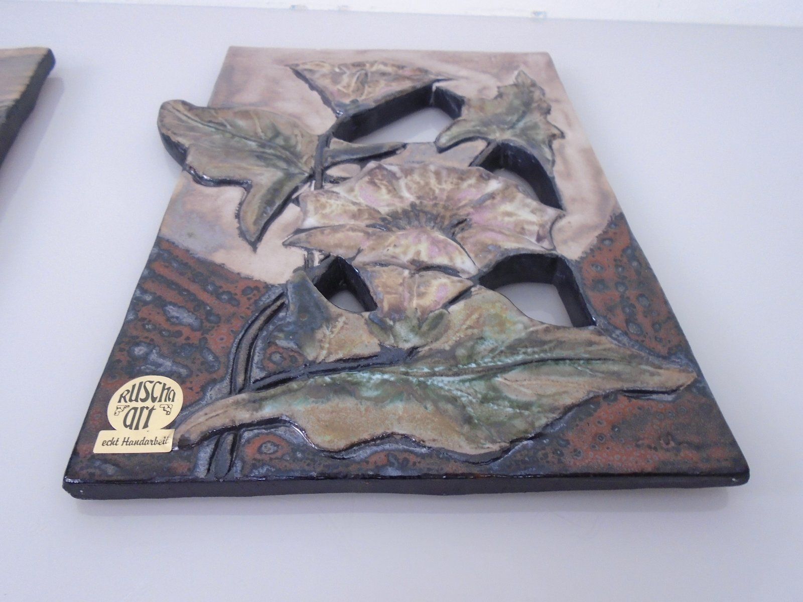 347.0 Ceramic Wall Plaques From Ruscha, Germany, 1960s, Set Of 4 photo