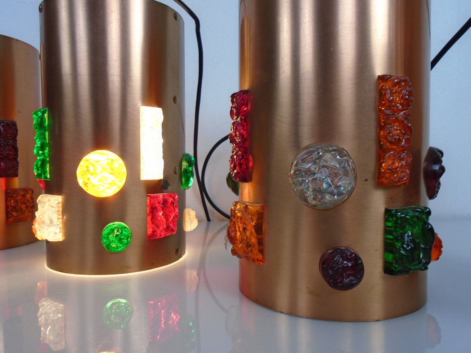 photo vinterior Copper Ceiling Lamp, Germany, 1960s