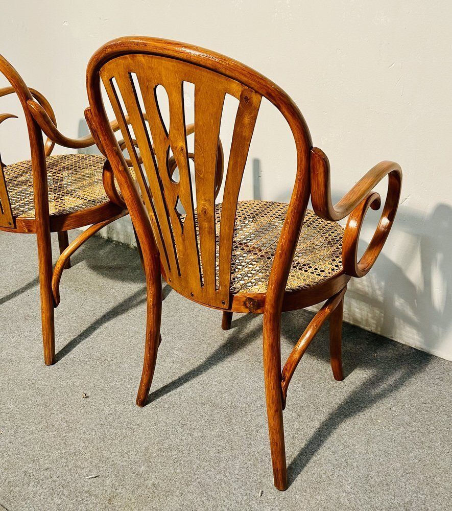 Art Nouveau Armchairs By Michael Thonet For Thonet, Late 19th Century, Set Of 2 photo 2213.0