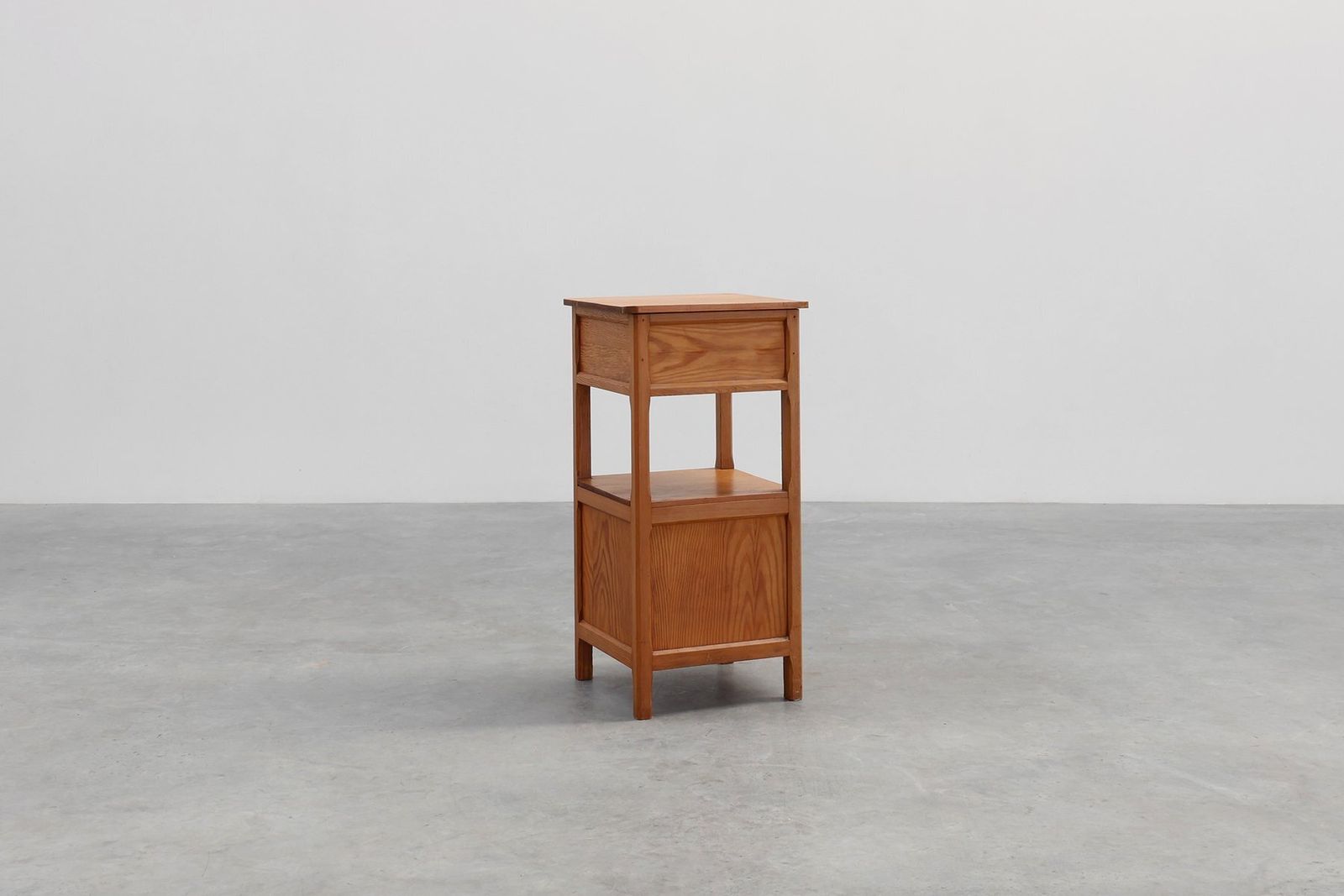1248.0 Vintage French Art Deco Nightstand In Pine, 1940s photo