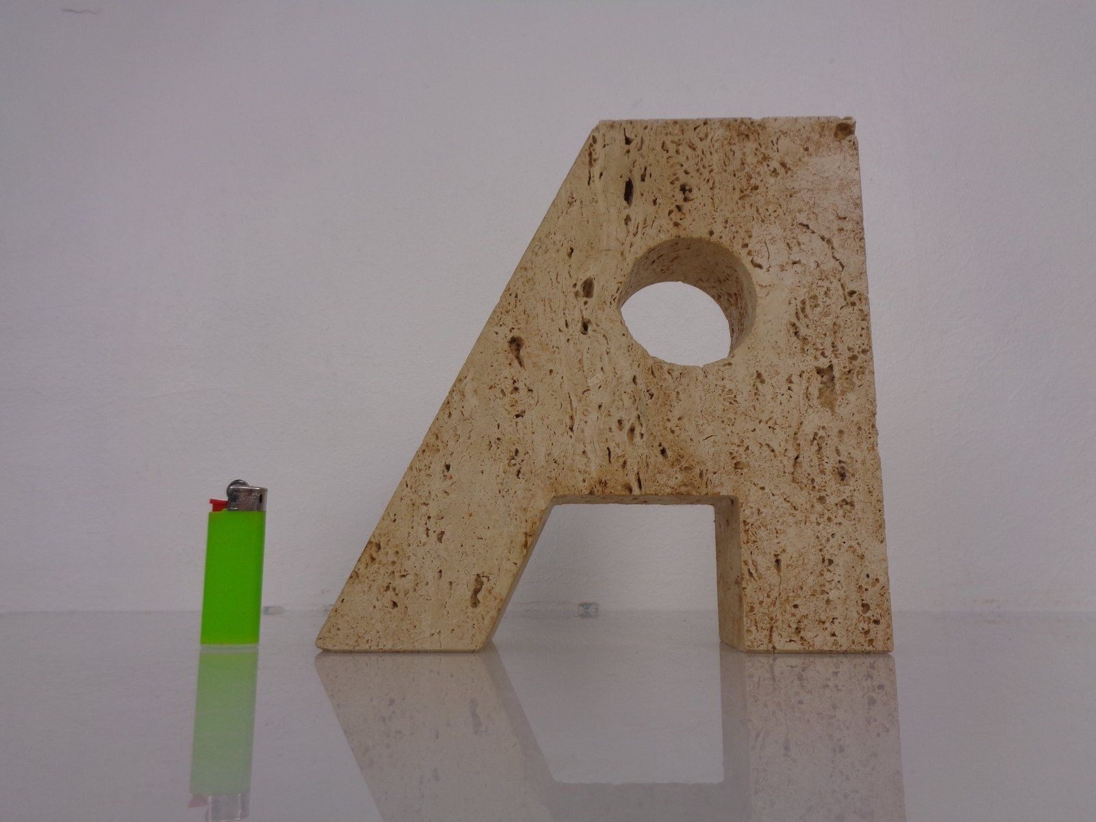 photo for sale Travertine A To Z Bookends , Italy, 1960s, Set Of 2