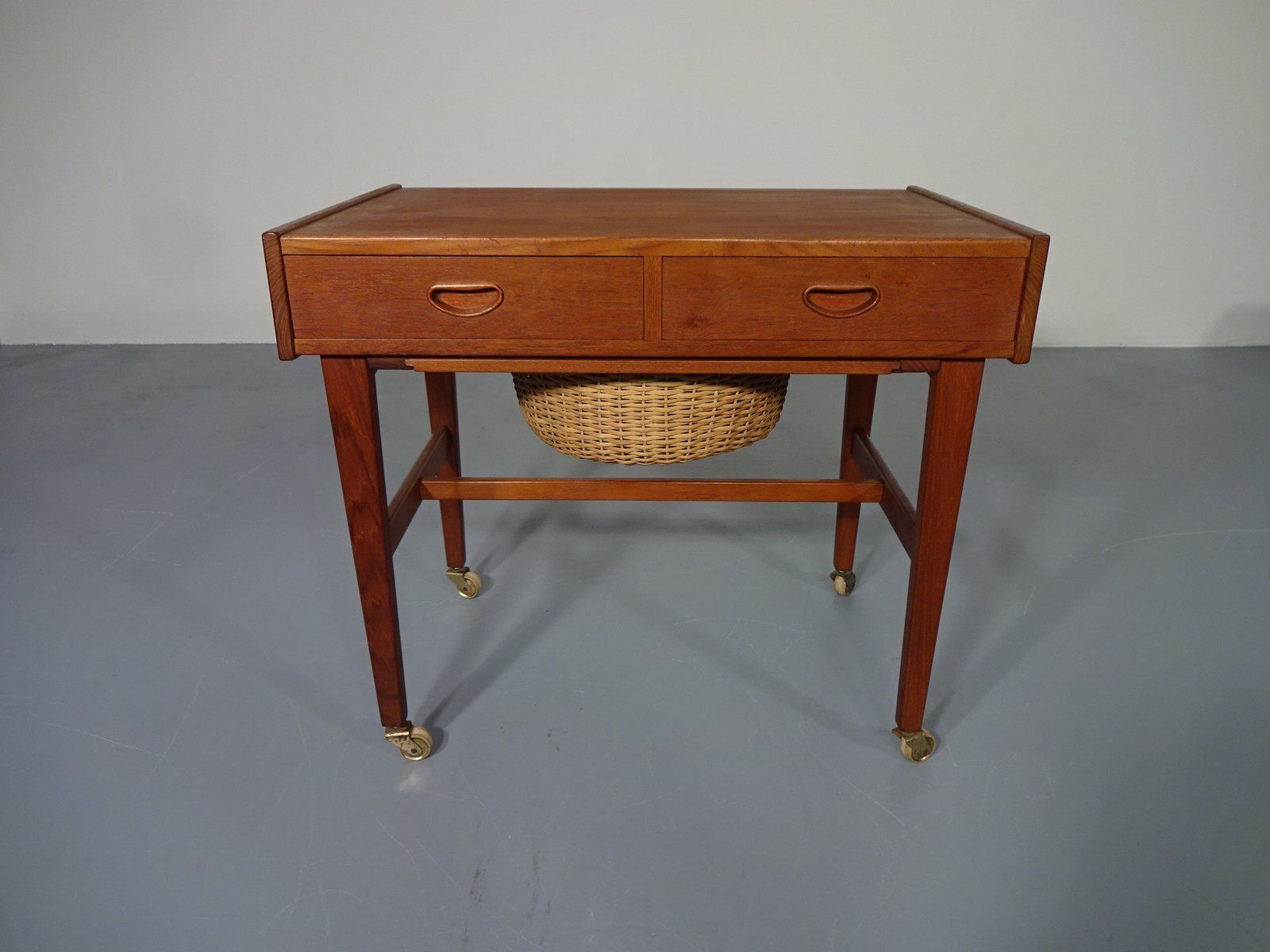 Danish Sewing Cart In Teak, 1960s