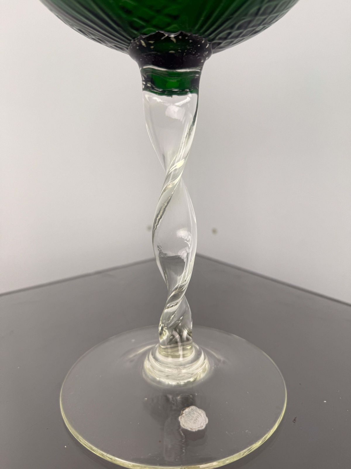 photo buy Empoli Green Big Glass Vase  Italy 1960