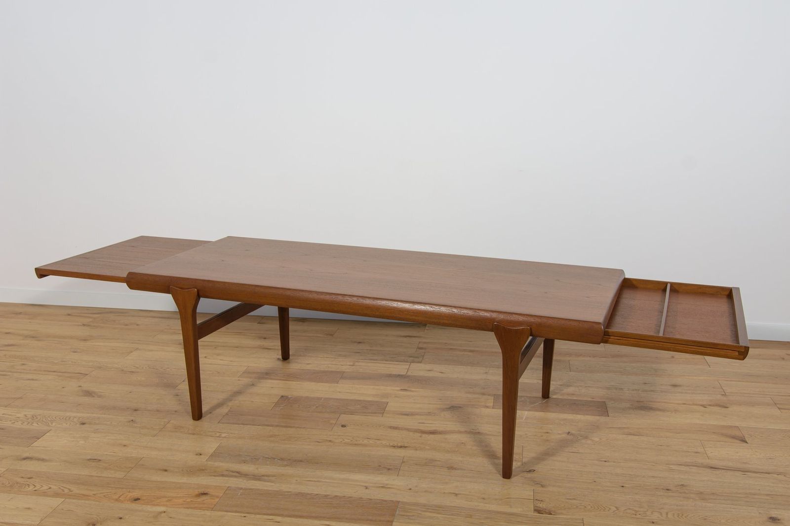 Mid Century Teak Coffee Table By Johannes Andersen For Cfc Silkeborg, Denmark, 1960s photo vintage
