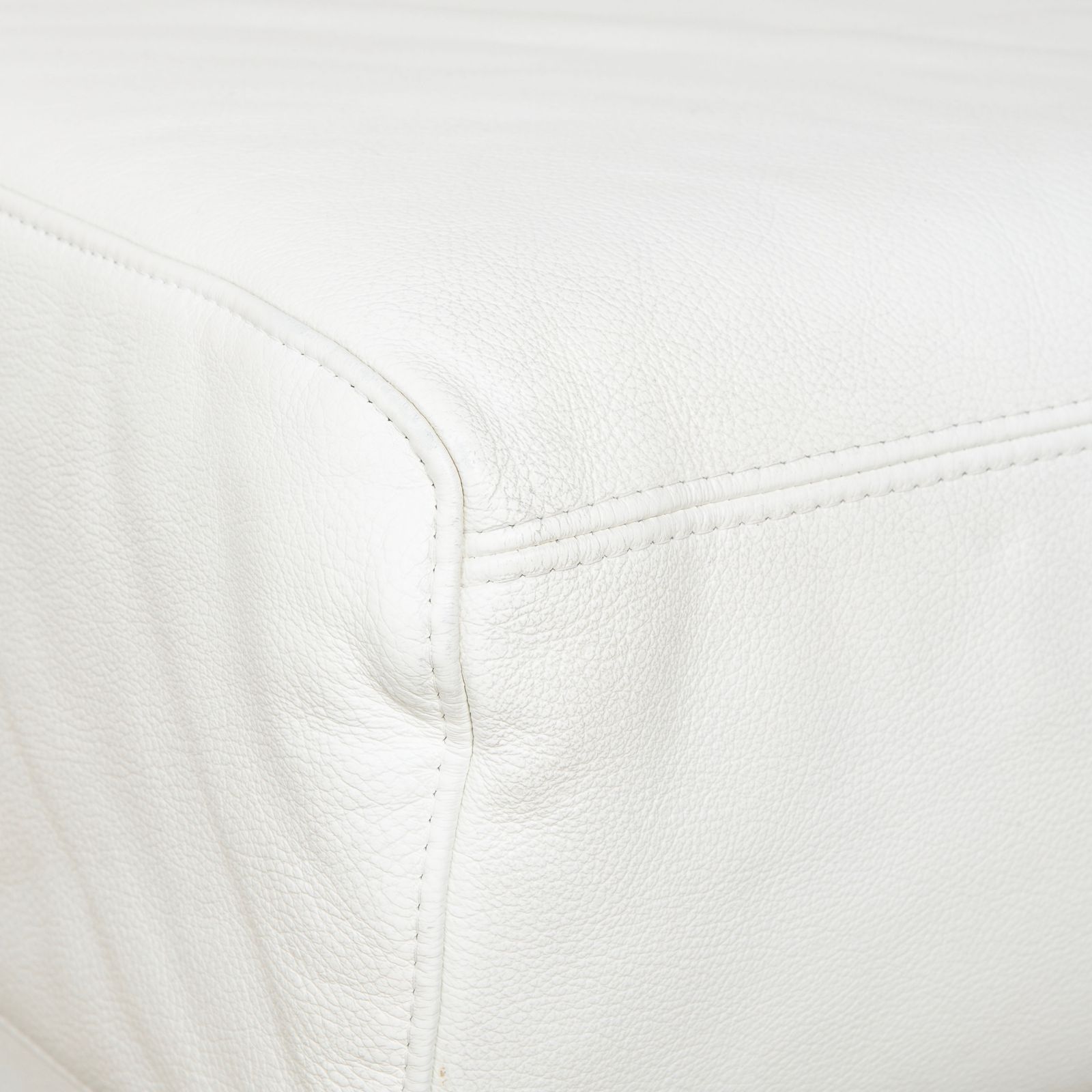 Canapé d'angle Ewald Schillig Brand Face en cuir blanc photo for sale