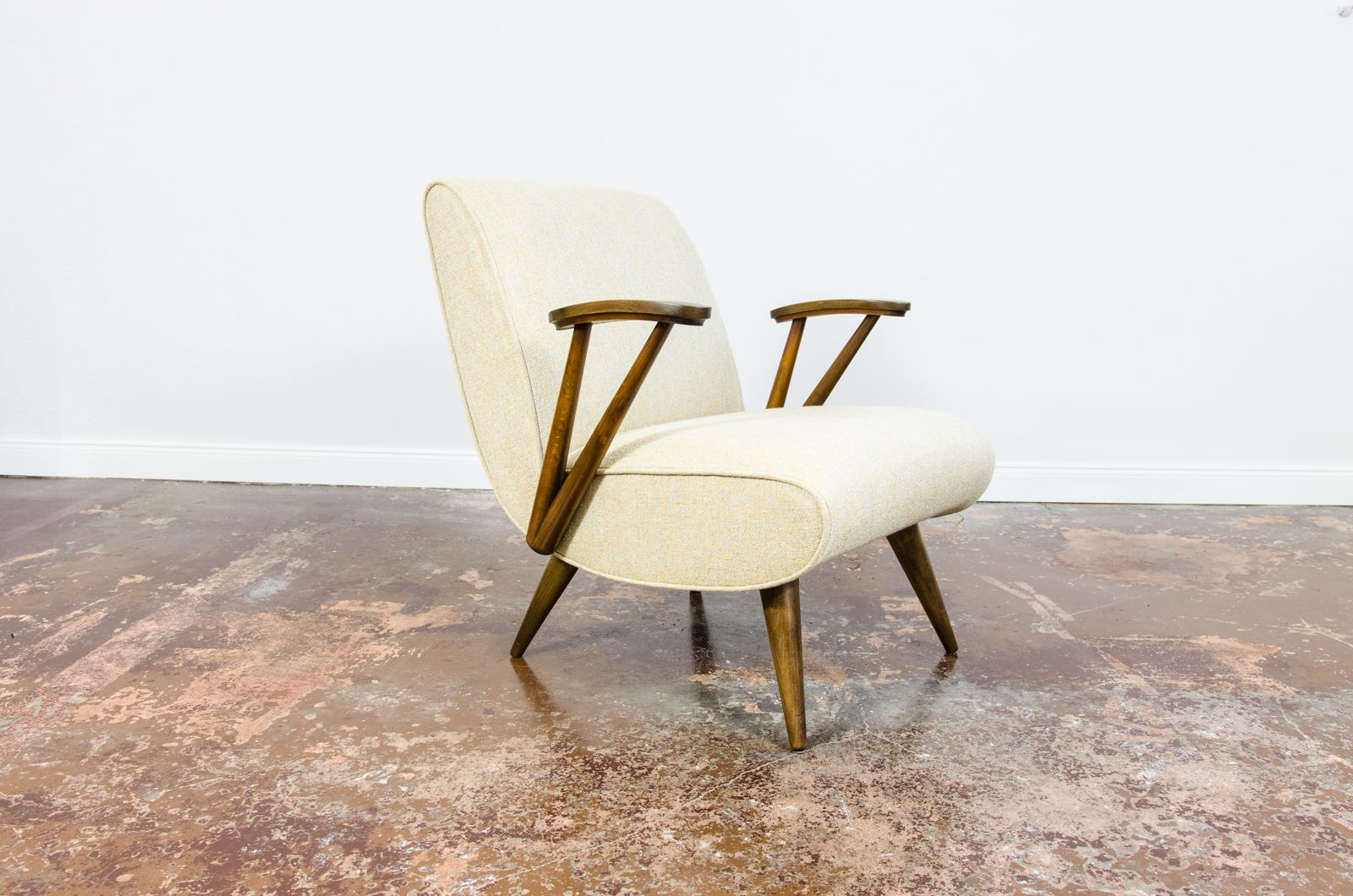 Mid Century Armchair "300 110" By Gfm, Poland, 1960s photo for sale