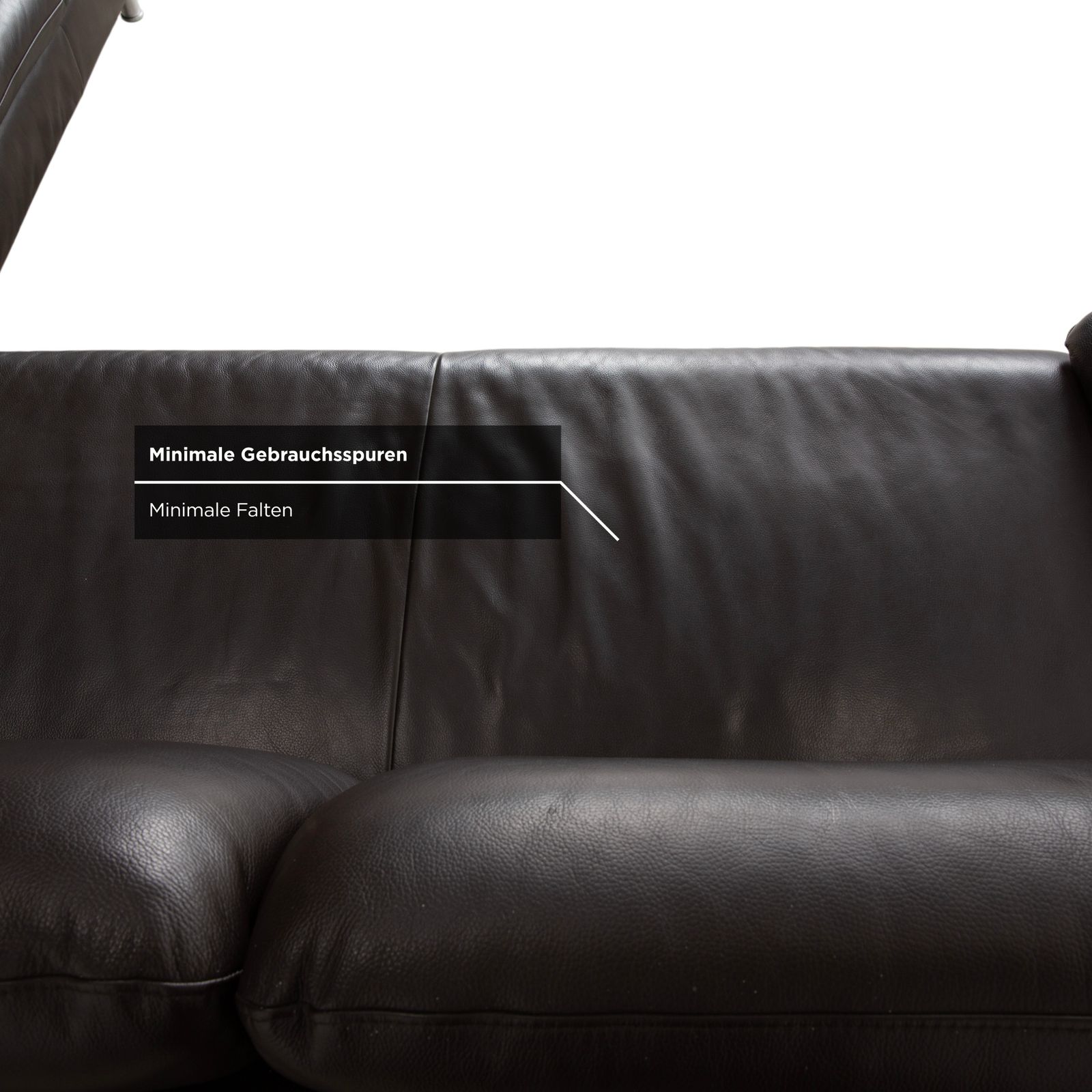 Mobilier Canapé d'angle Willi Schillig Loop en cuir brun espresso, fonction manuelle photo