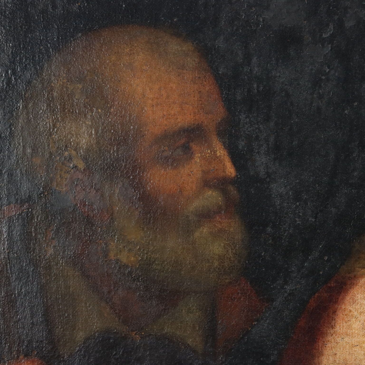 Antique Painting Religious Subject Oil On Canvas XVII Century photo buy