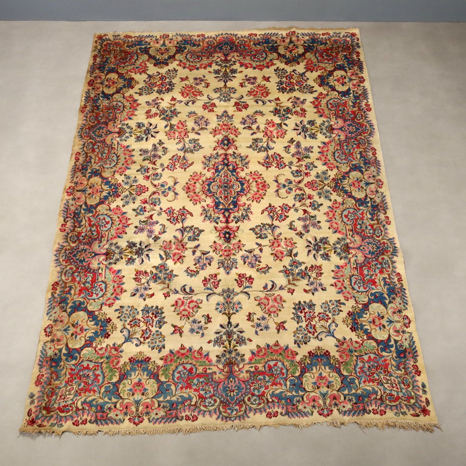 Antiqueasian Carpet Cotton Heavy Knot Handmade 108 X 73 In photo for sale