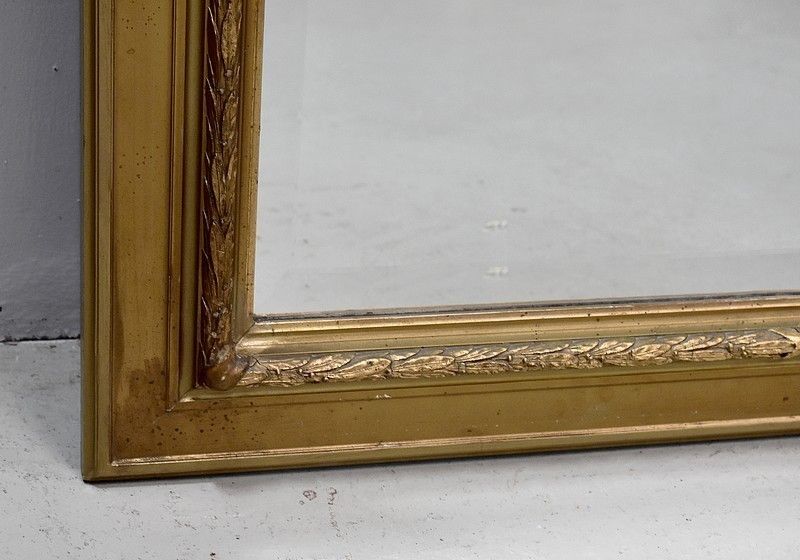 photo furniture Trumeau Mirror With Oil On Wood, 20th Century