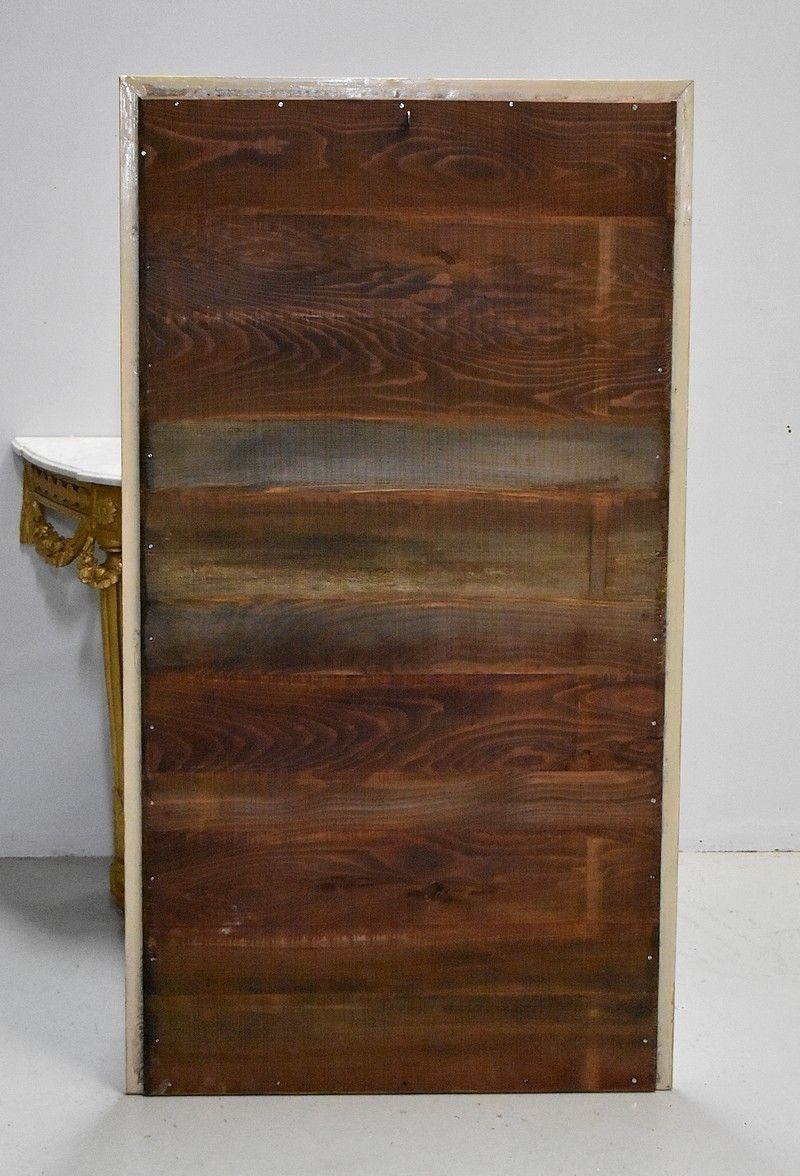 photo for sale Trumeau Mirror With Oil On Wood, 20th Century