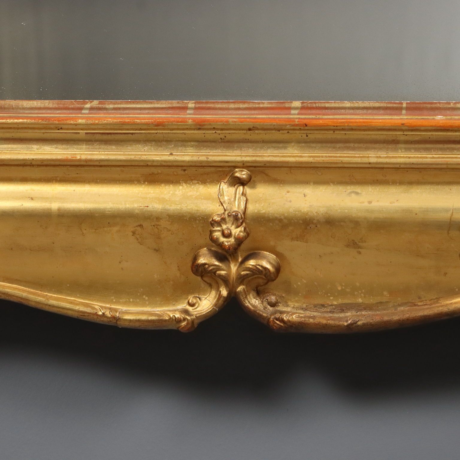 Antique Mirror Carved Gilded Wood Italy Late XIX Century photo buy