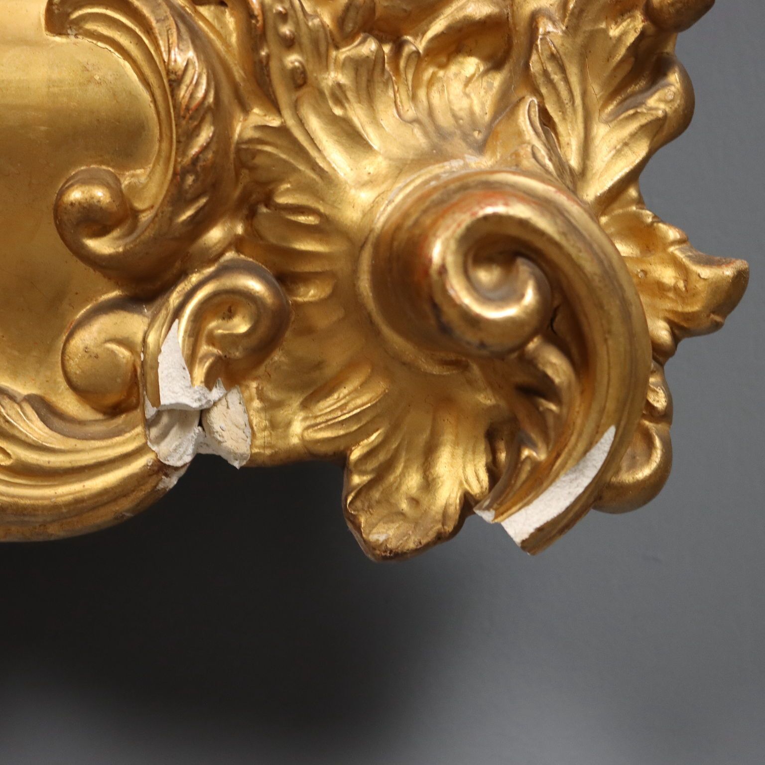 photo furniture Antique Mirror Carved Gilded Wood Italy Late XIX Century