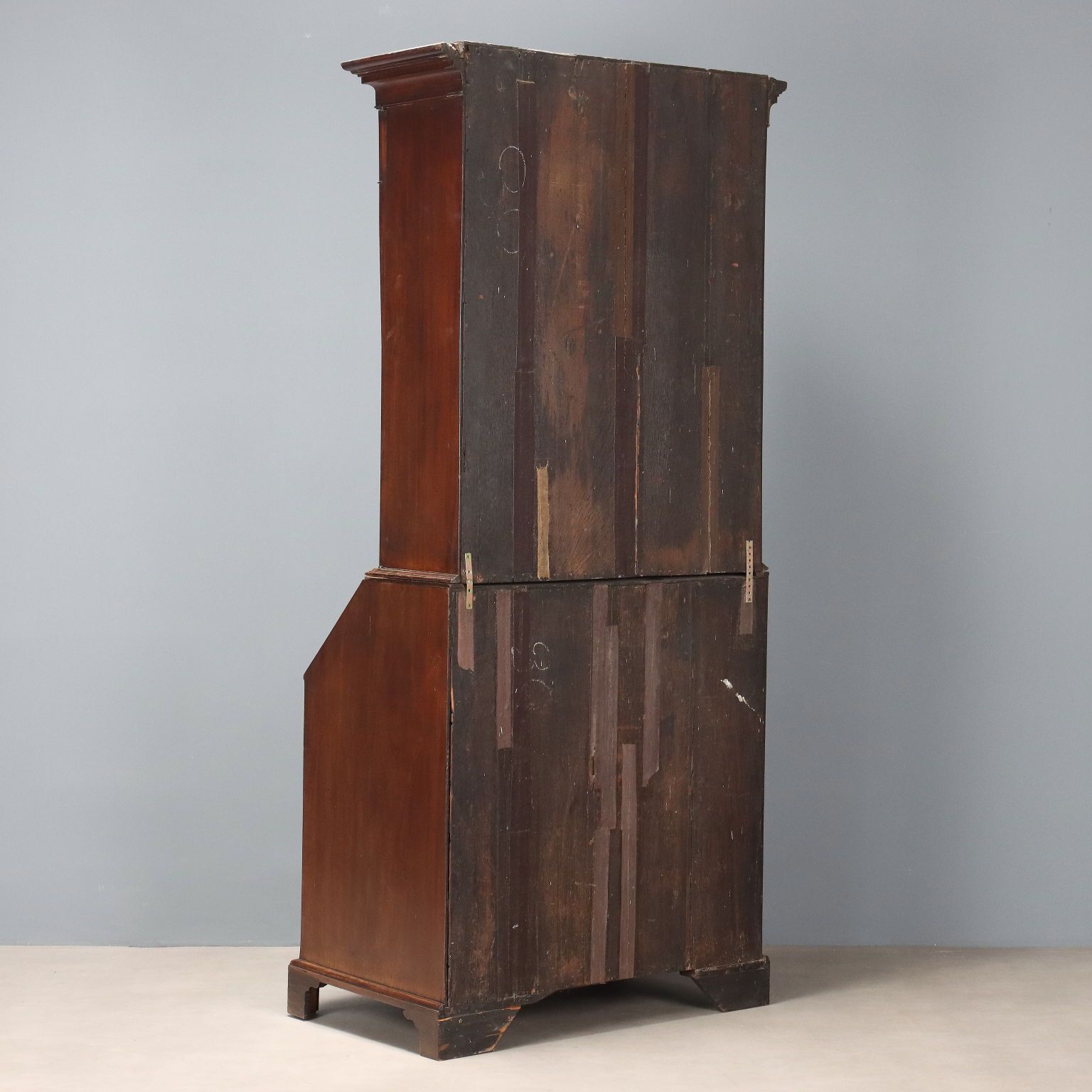 1370.0 Antique Trumeau Mahogany Leather United Kingdom XIX Century photo
