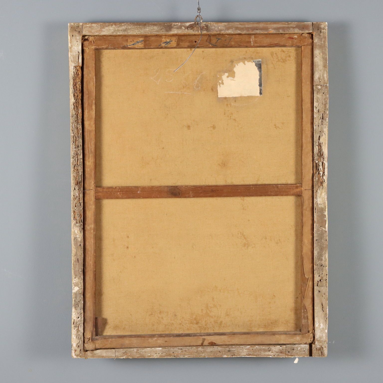 photo for sale Antique Painting Portrait Of A Painter Oil On Canvas XVIII Century