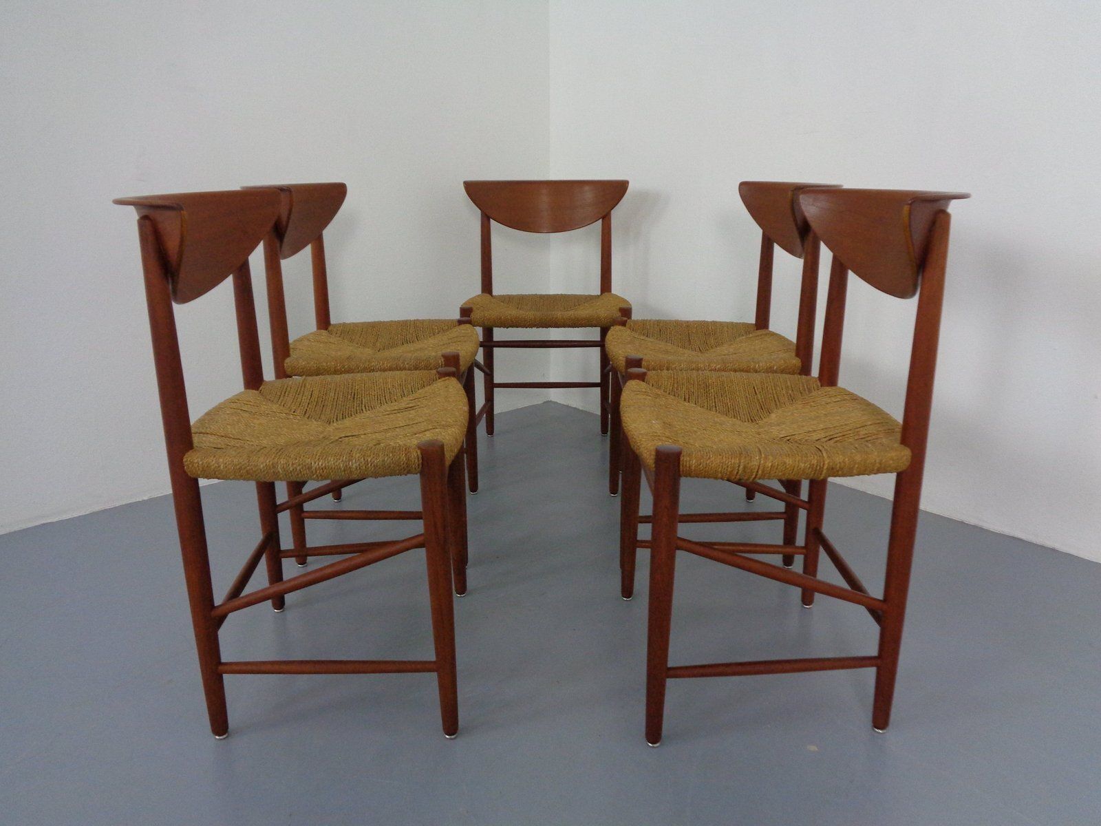 Modell 316 Dining Chairs By Peter Hvidt & Orla Mølgaard Nielsen For Søborg Furniture, Denmark, 1950s, Set Of 5 photo buy