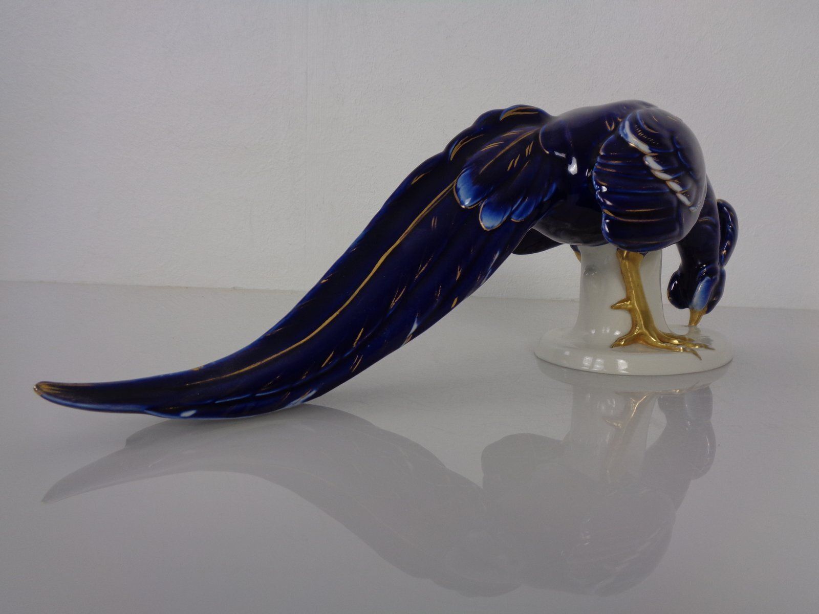 Large Porcelain Pheasant Figurine By Arthur Storch For Volkstedt Porcelain Factory, Germany, 1920s photo buy