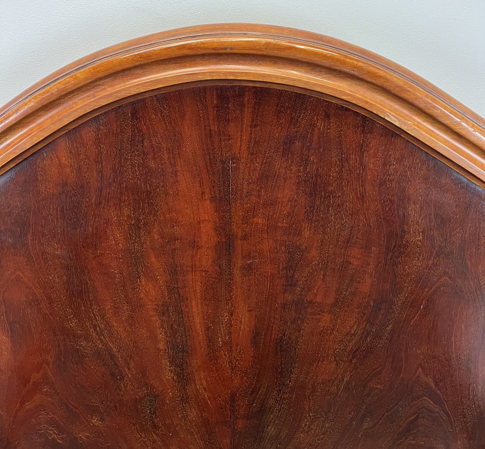 Furniture Bed Antique French Style Mahogany Double Bed Frame Carved Headboard Lot 4733 photo