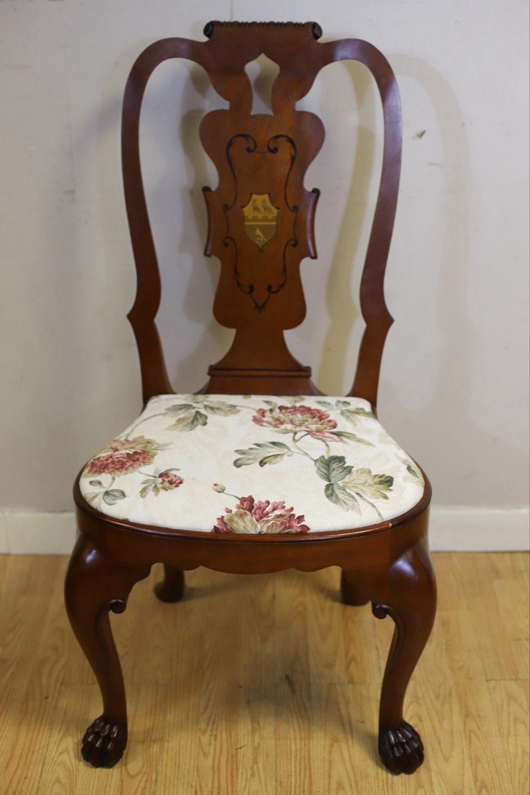 Thomas Messel , Stunning Set Of Ten Walnut Queen Anne Style Dinning Chairs photo vintage