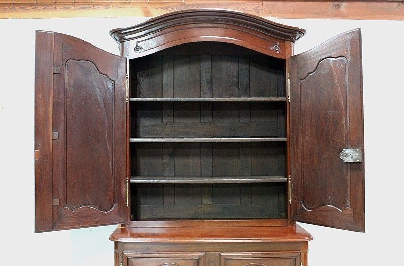 Buffet Two Body Port Louis XV, 18th Century photo vintage