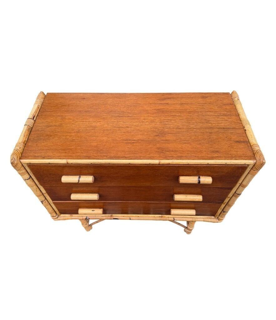 photo furniture An Italian 1970s Bamboo And Beech Wood Chest Of Drawers