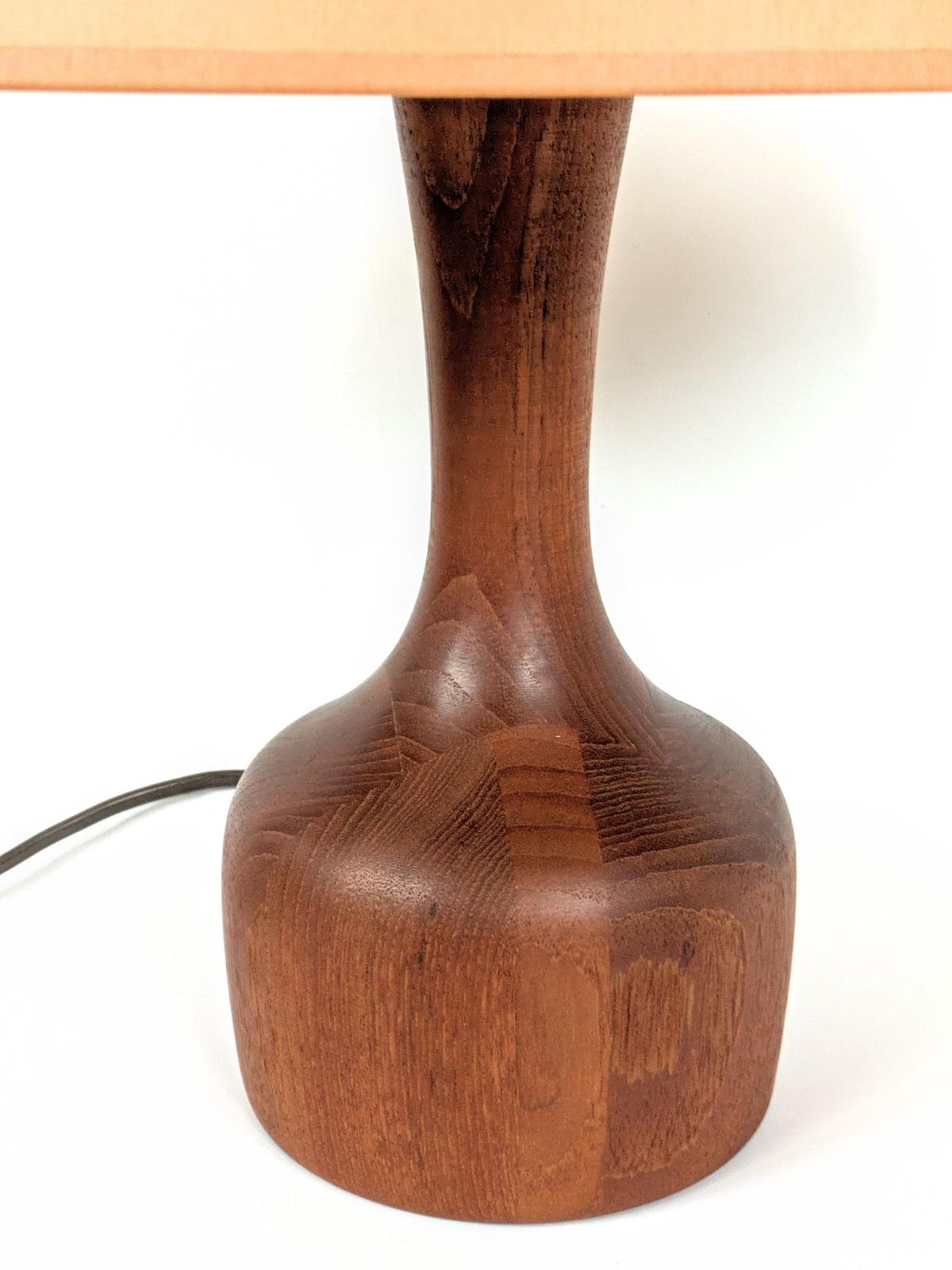 Midcentury Scandinavian Teak Table Lamp By Domus, Denmark, 1960s photo vintage