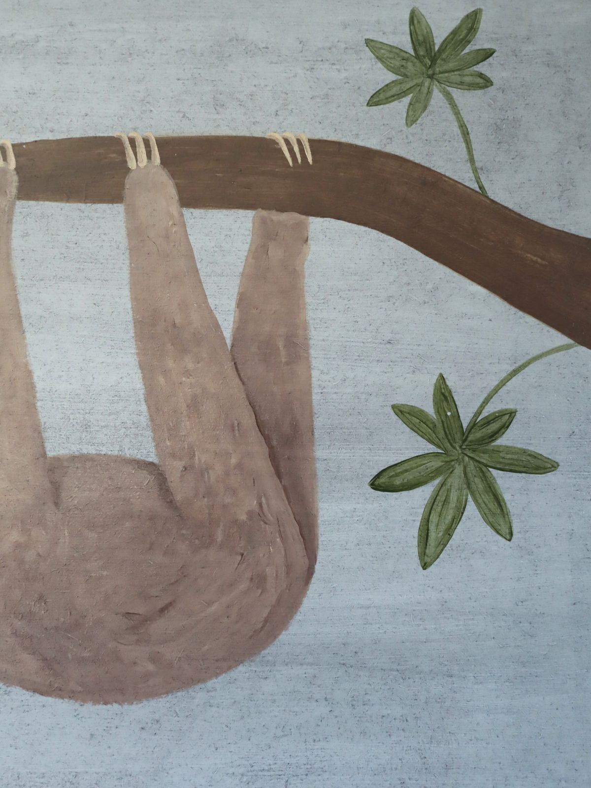 Hanging Sloth In Oil Onto Panel photo buy