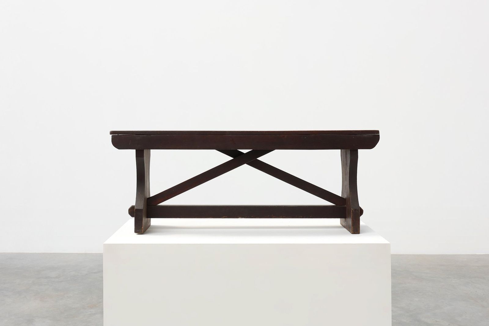 Rustic Wooden Bench In The Style Of Wabi Sabi, France, 1900s photo Furniture