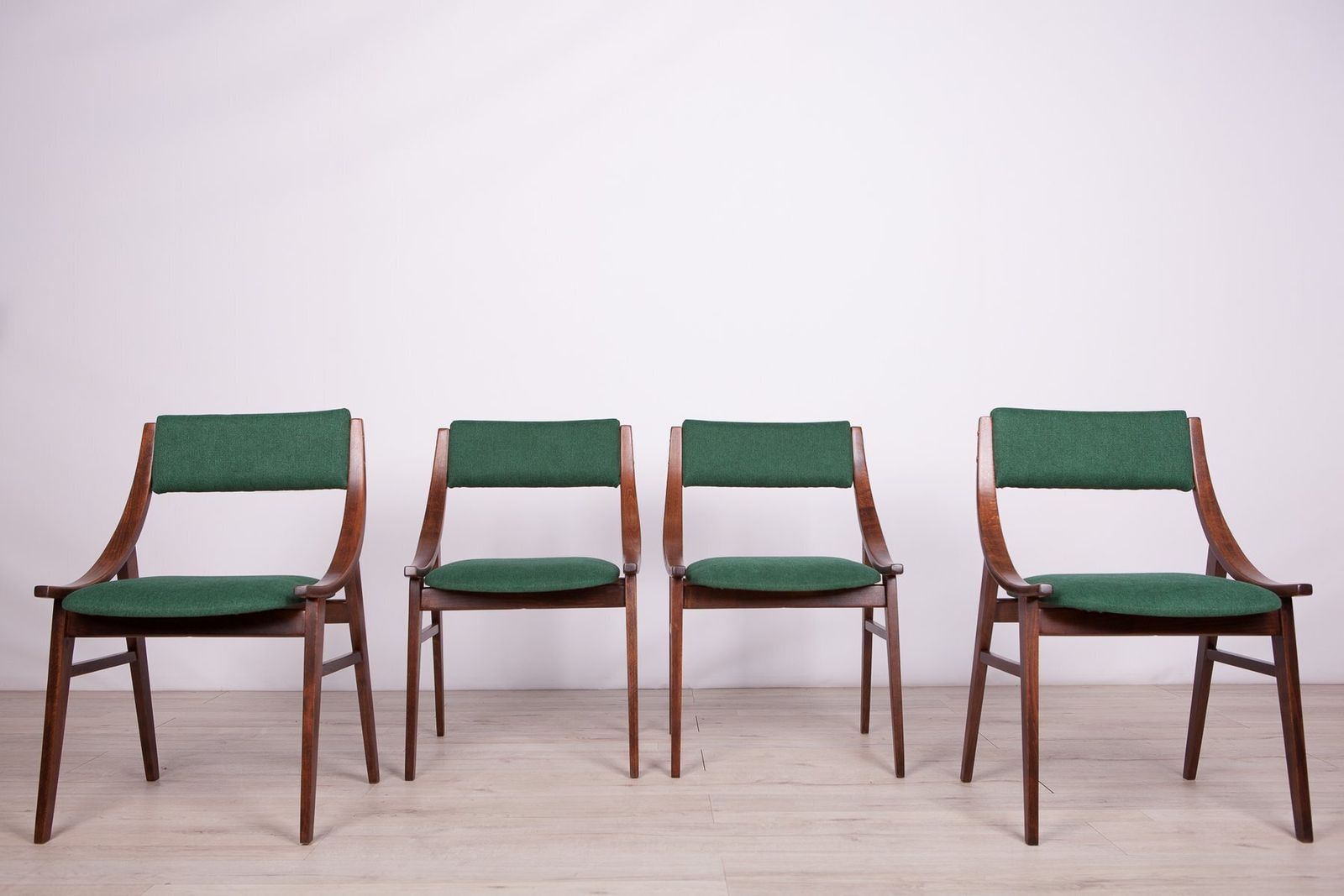 Polish Ski Jumper Dining Chairs From Zamojska Furniture Factory, 1970s, Set Of 4 photo Furniture