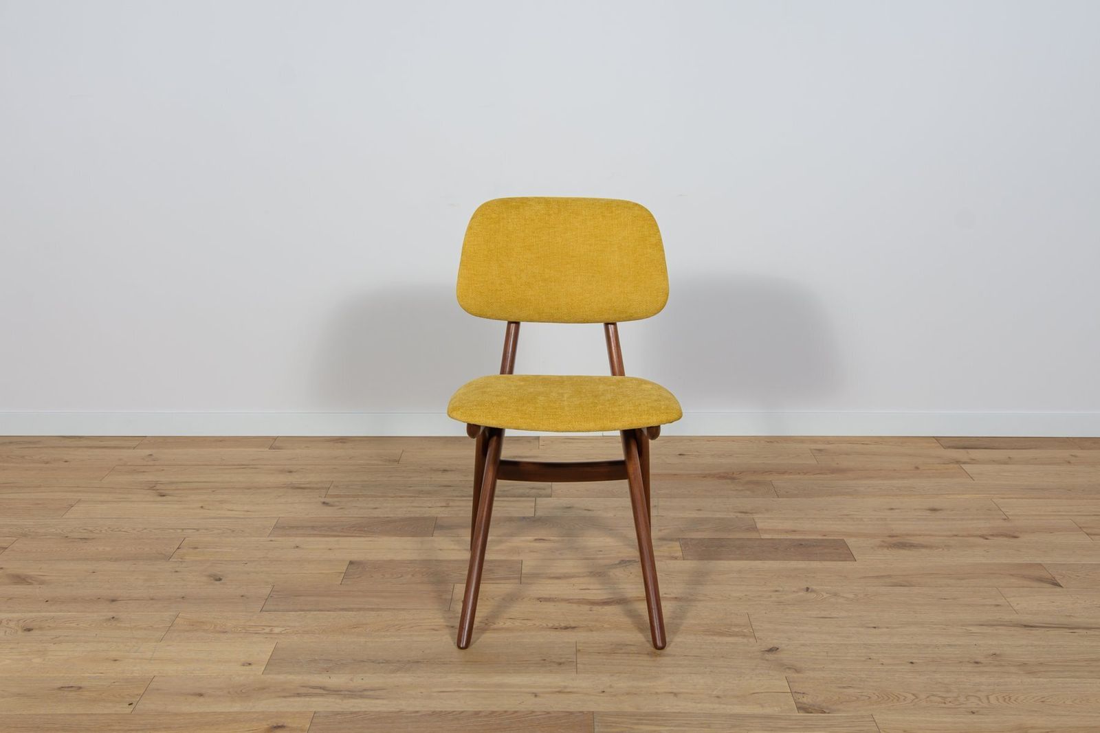 Mid Century Teak Dining Chairs Scissor By Louis Van Teefelen For Wébé, Netherlands, 1950s, Set Of 4 photo vintage