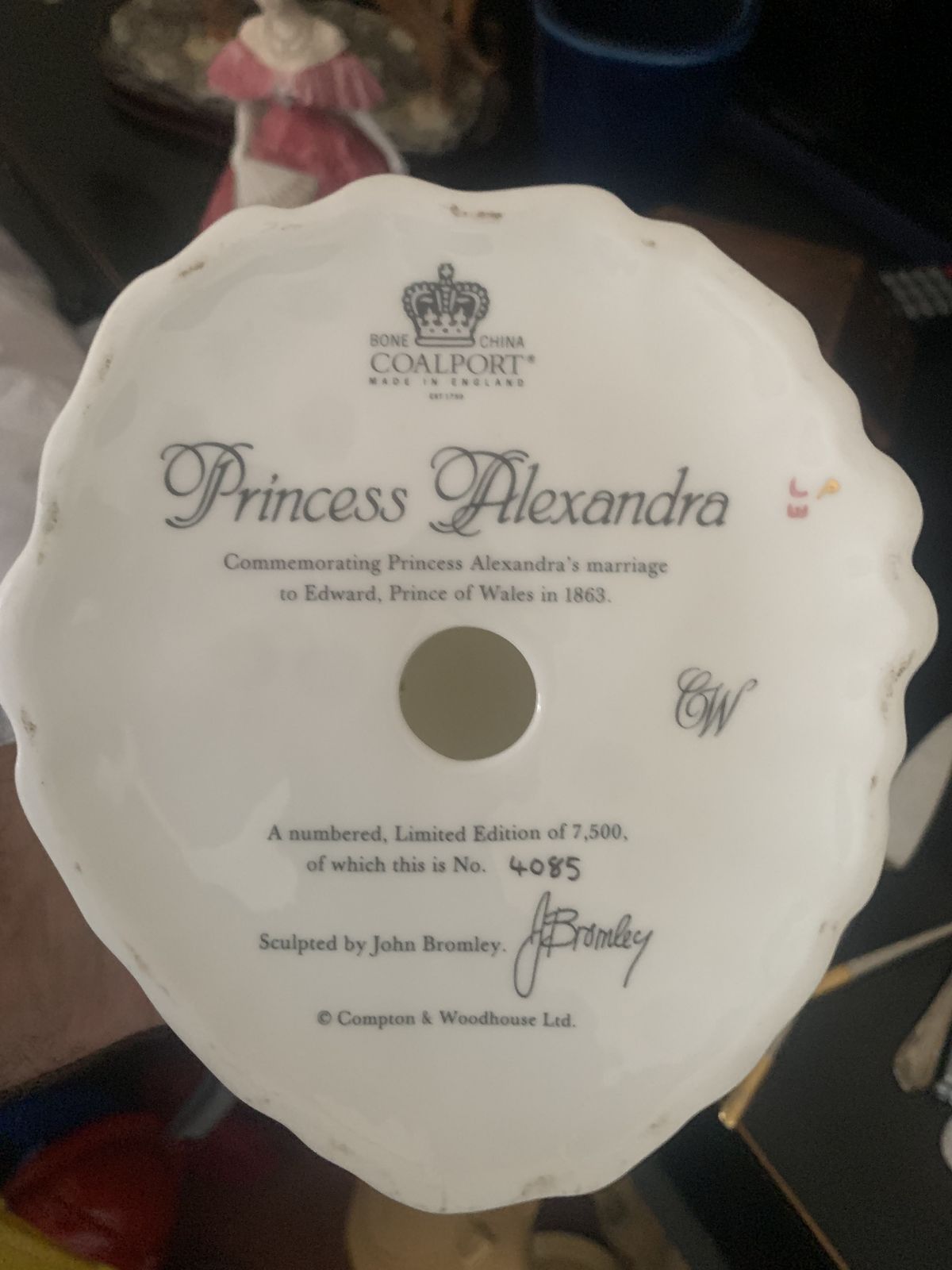 Princess Coaport Figurine Coalport . Queen Mom And P Alexandra.All Perfect photo furniture