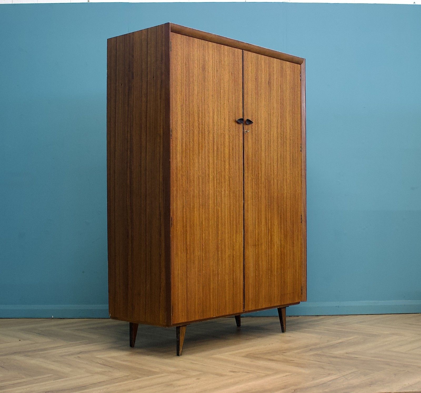 Mid Century Teak Wardrobe From Lebus Link, 1960s #1664 photo furniture
