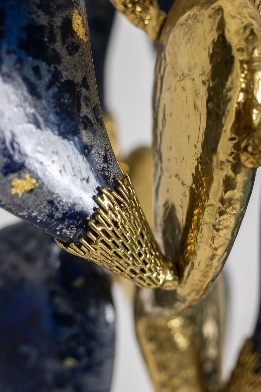 photo buy Jacques Duval Brasseur, Large Cactus Sculpture In Gilded Brass. 1992