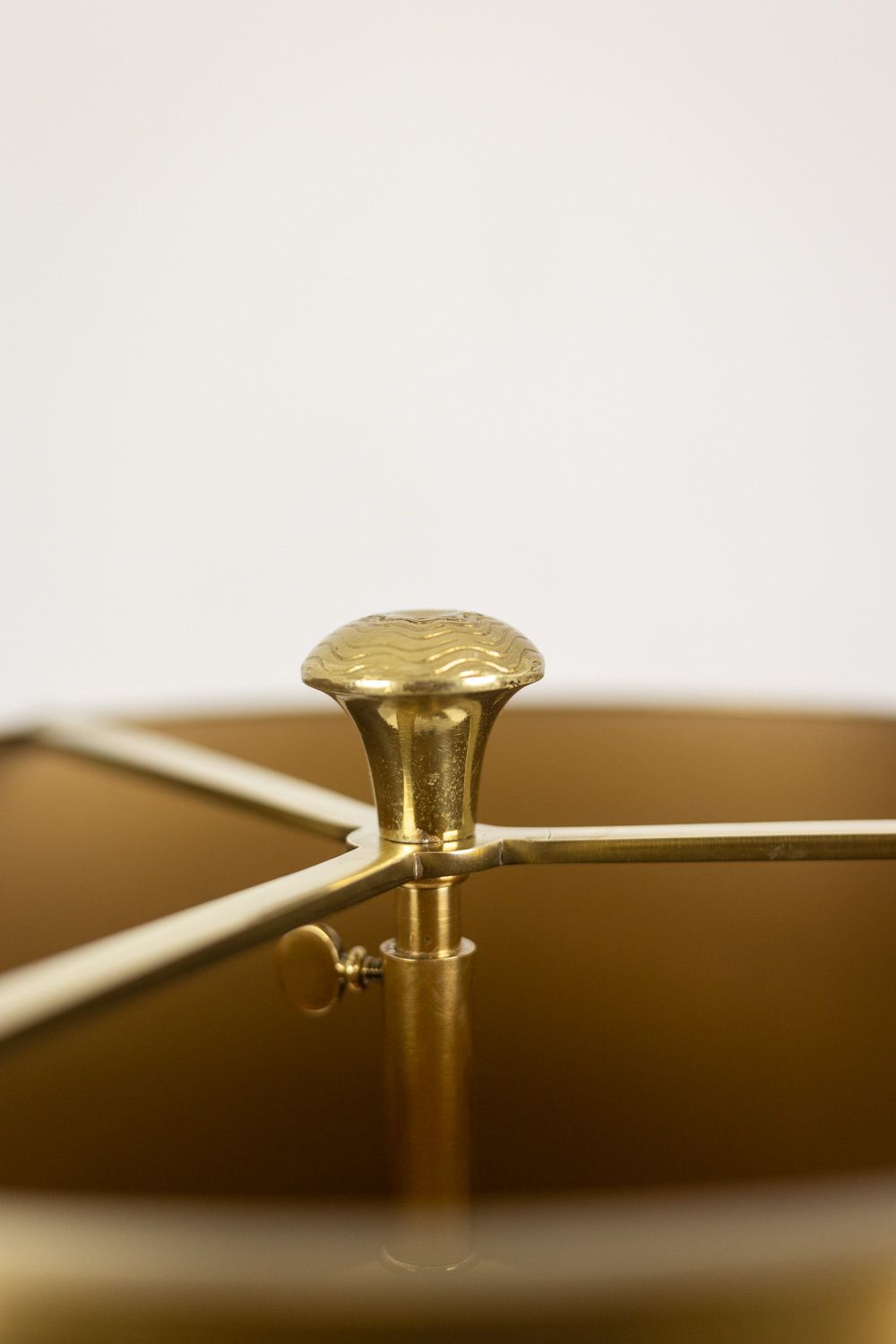 Maison Charles, “Agave” Lamp In Gilded Bronze And Patinated Brass. 1970s photo vintage